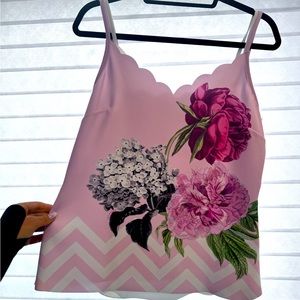 Ted Baker scalloped Medium Tank- Excellent condition